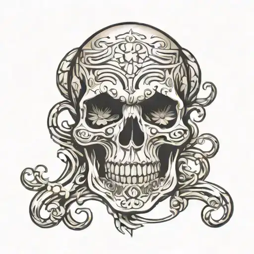 Prison Tattoo Skull