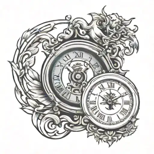 Greek Clock Buildin God Theme