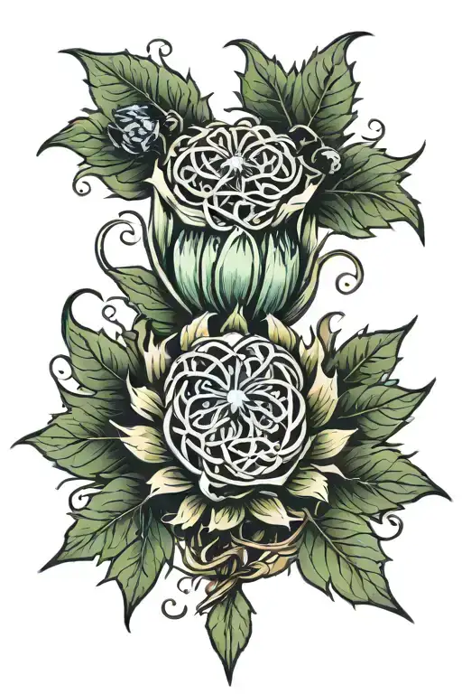 Celtic Thistle Wrapped