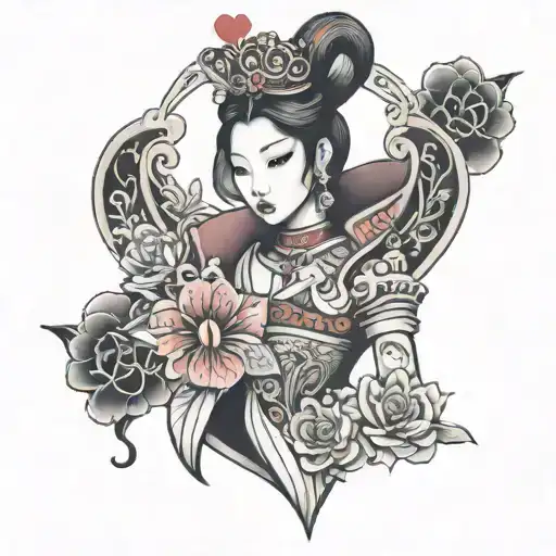 Asian Queen Of Hearts