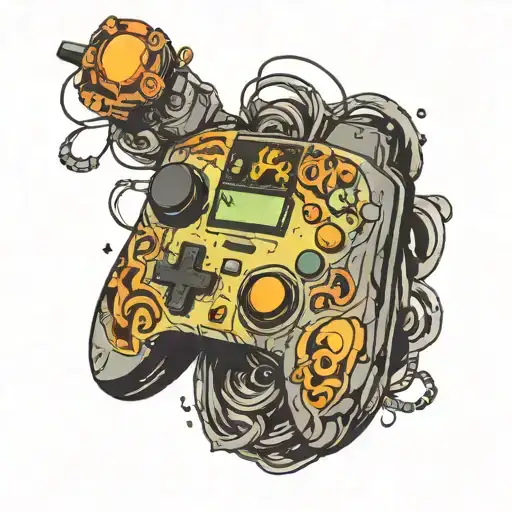 Edgy Music Video Game Controller Morphing