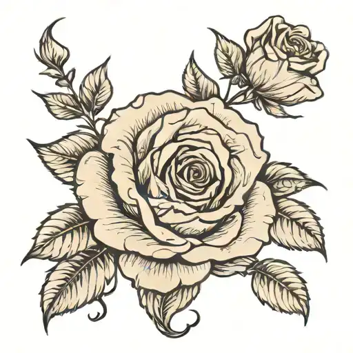Rose With Lettter S Incorporated Somehow