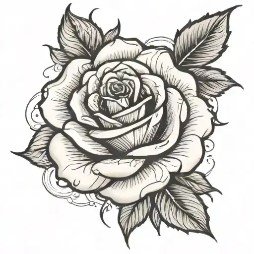 Rose With Lettter S Incorporated Somehow Written