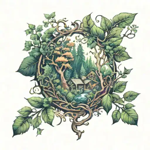 Very Leafy Forest With Fantastic Style