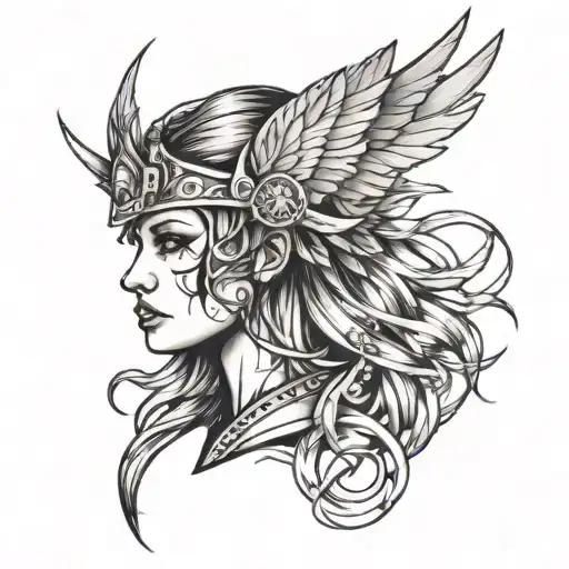 Valkyrie Woman Face
