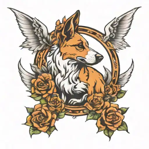 Angle Wings With Dog Paws