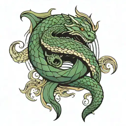 Jormungandr Wrapping Symbol Of Loki