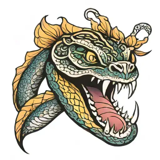 Cobra With Open Hood