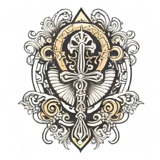 Ankh Sign Coming Out Of A Oyster