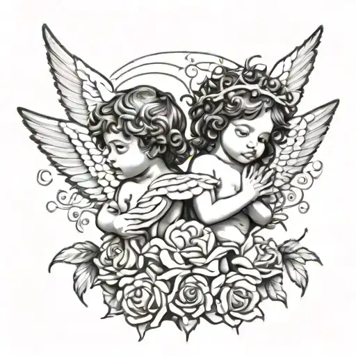 Cherub And Jesus Christ