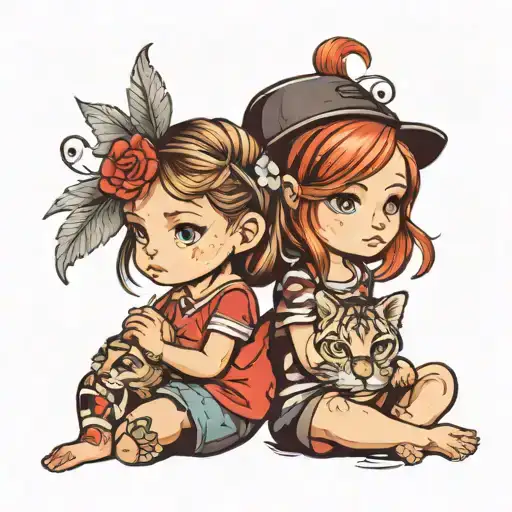 Male And Female Children