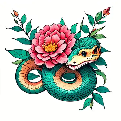 2006 Flowers Snake Intertwined