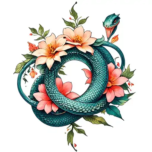 Ouroboros Snake Flowers