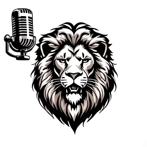Dj Microphone Lion Head Emerging