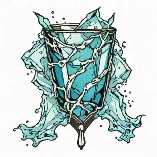Broken Glass Of Water