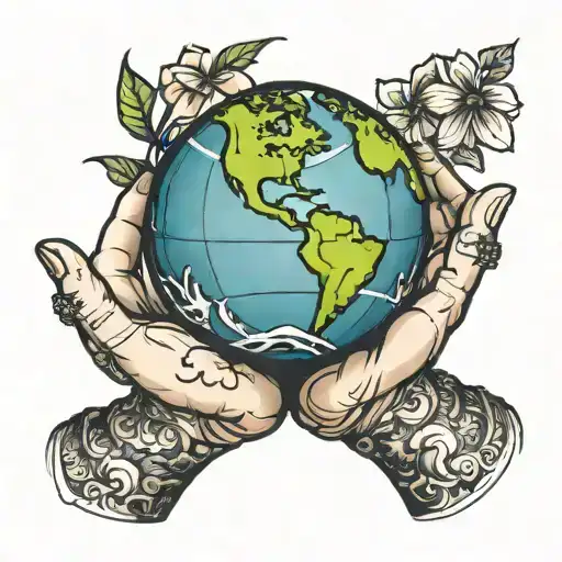Hands Holding Earth Globe