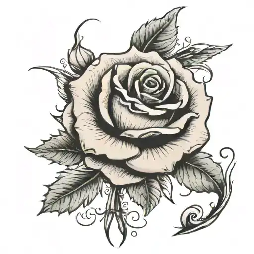 A Big Rose With Lot Of Angel