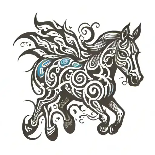 Small Abstract Horse