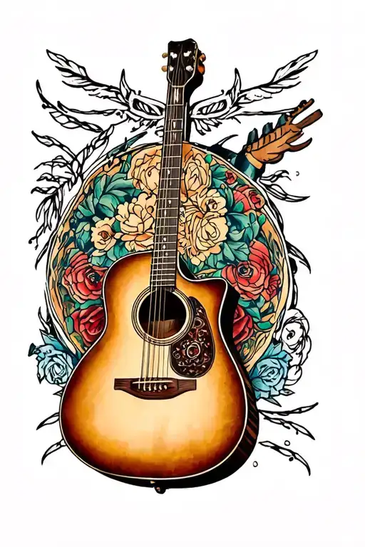 Acoustic Guitar Surrounded