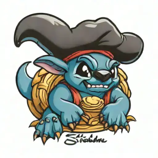 Disneys Stitch Wearing A Chef Hat And Rolling Croissants