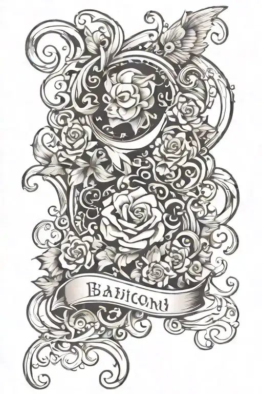 Kids Names Incorporated Into The Design