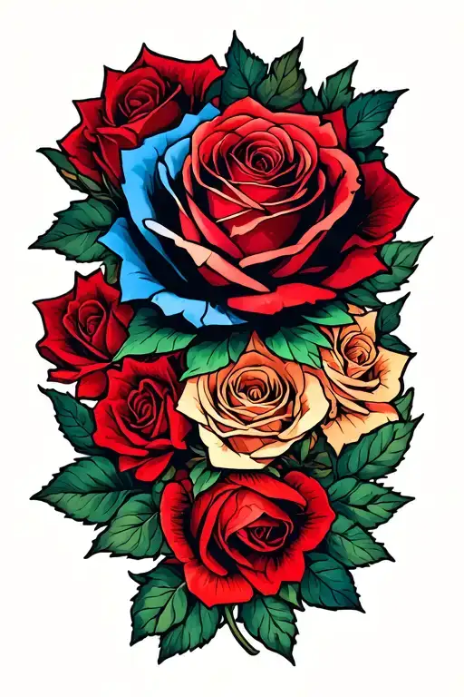 Buttefy And Rose Intertwined