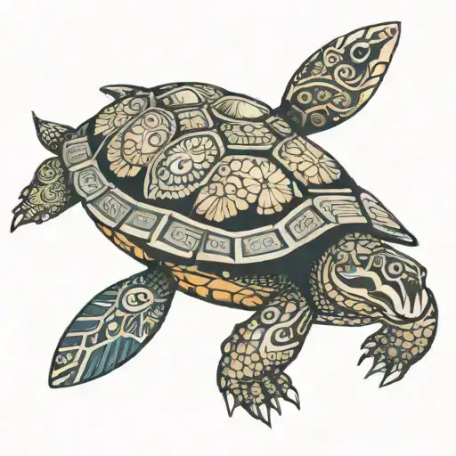 Maori Turtle With Dirt Bike