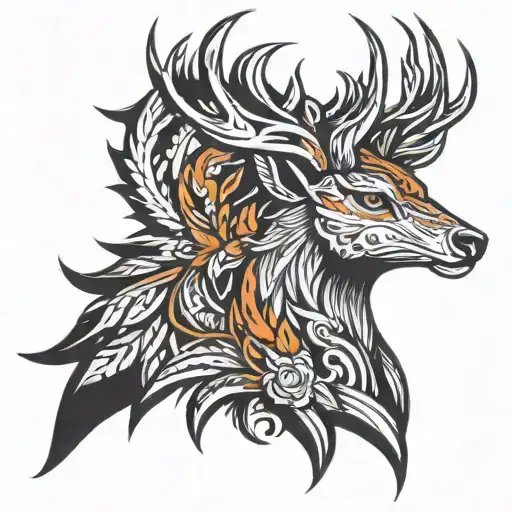 Deer Head Mixed Pheonix Head Profile Holding