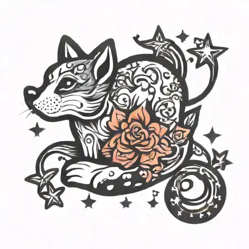 Paw And Little Stars