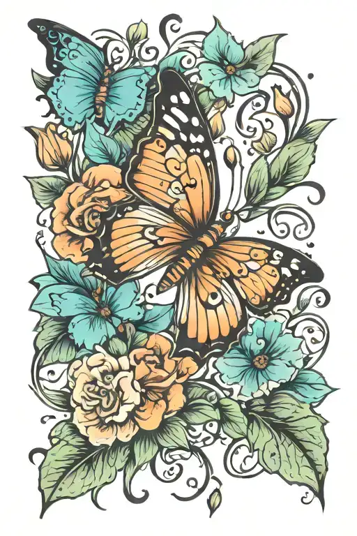 Breathe With Semicolon Butterfly