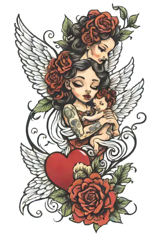 Sharisse Love Pain Healing Heart 444 Baby Angel
