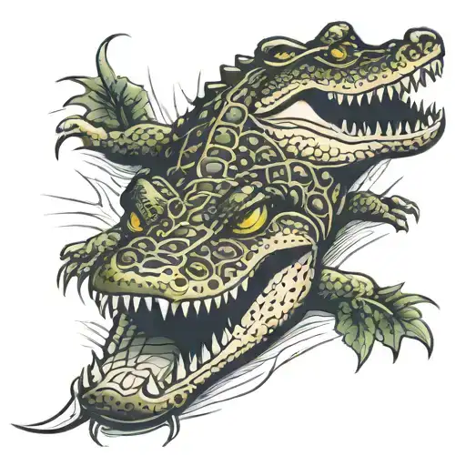 Crocodile Realism Style