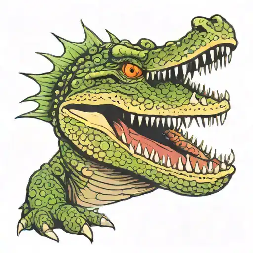 Full Crocodile Realism Style