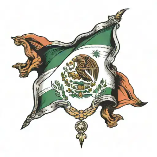 A Mexican Flag And God