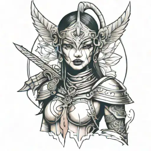 Female Warrior With No Eyes