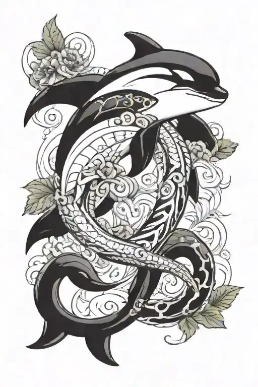 Orca And Snake Wrapping