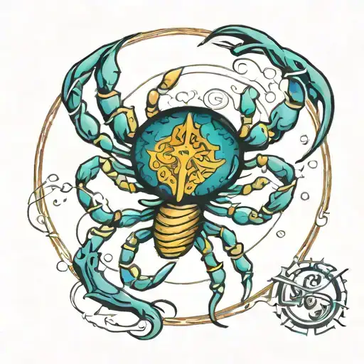 Small Cancer Zodiac Sign Tattoo I Want To Get For My Sister Who Is A Cancer Born On June 25