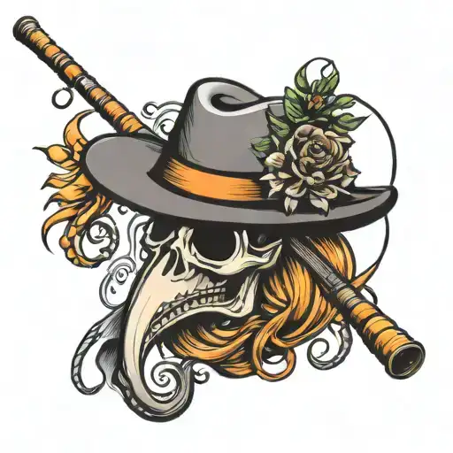 Fedora Hanging Off Fishing Rod