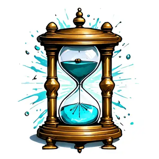 Hourglass Clock Inside Representing My Time Being Wasted