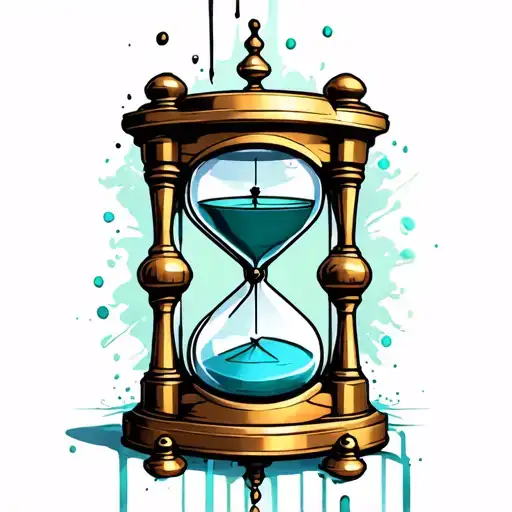Hourglass Clock Inside Representing My Time Being Wasted