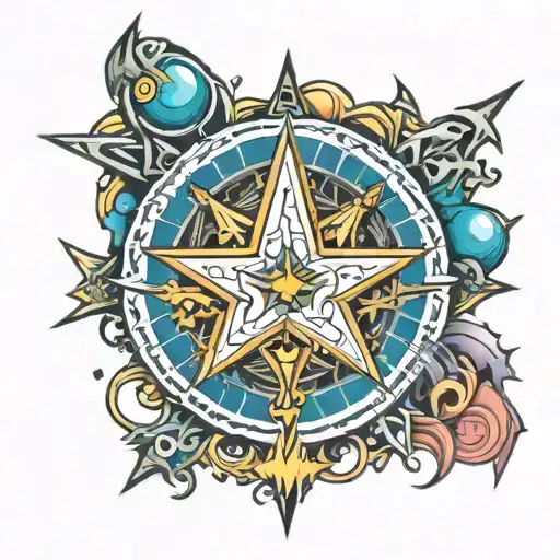 Star Ocean Second Story Logo Tattoo Design