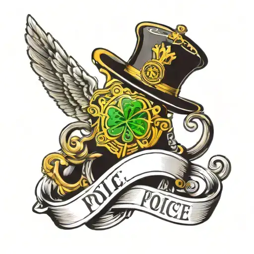 An Irish Symbol For Police Officers