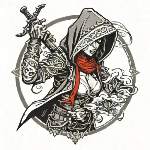 Hooded Female Assassin