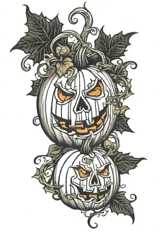 Halloween Pumpkin Vines