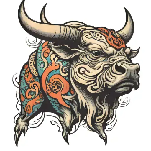 Bull On The Arm