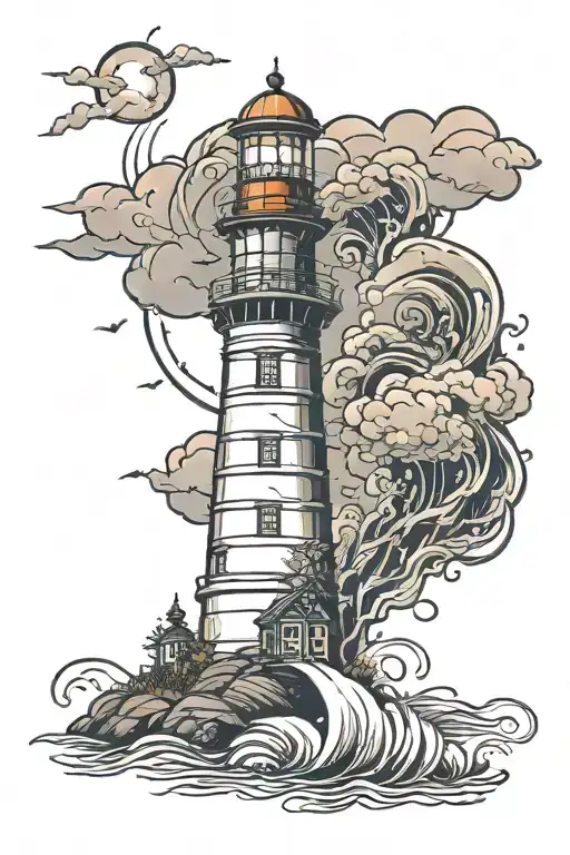 Lighthouse With A Surround