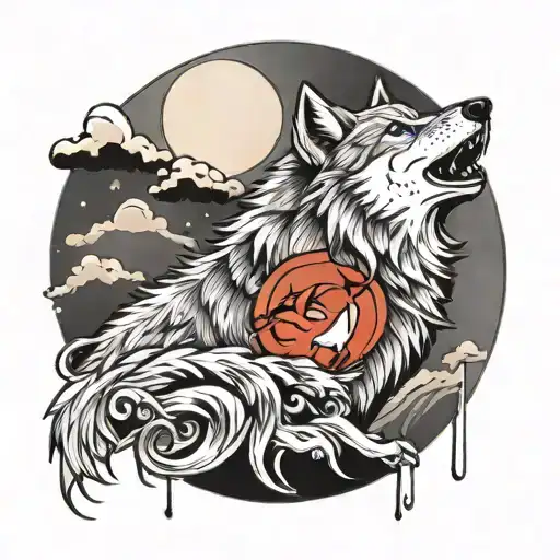 Wolf Howling At The Moon