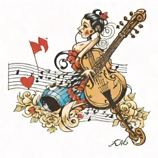 Music Score Sol Mi Sol Fa