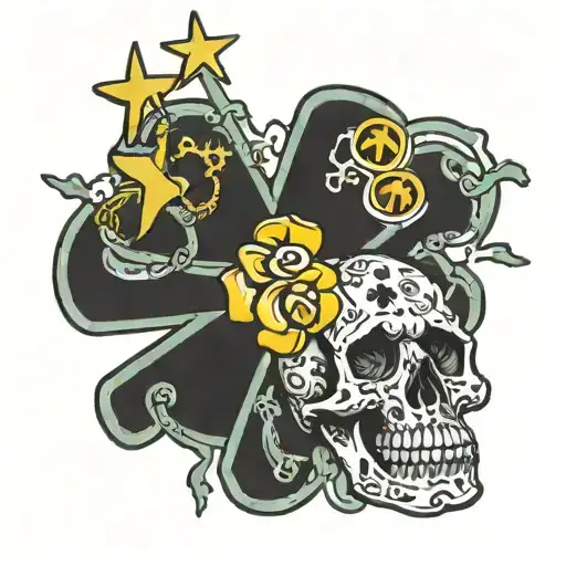 Money Sign Star Puzzle Piece Cross Guitarsnowleopard Skullsun Paw Prints