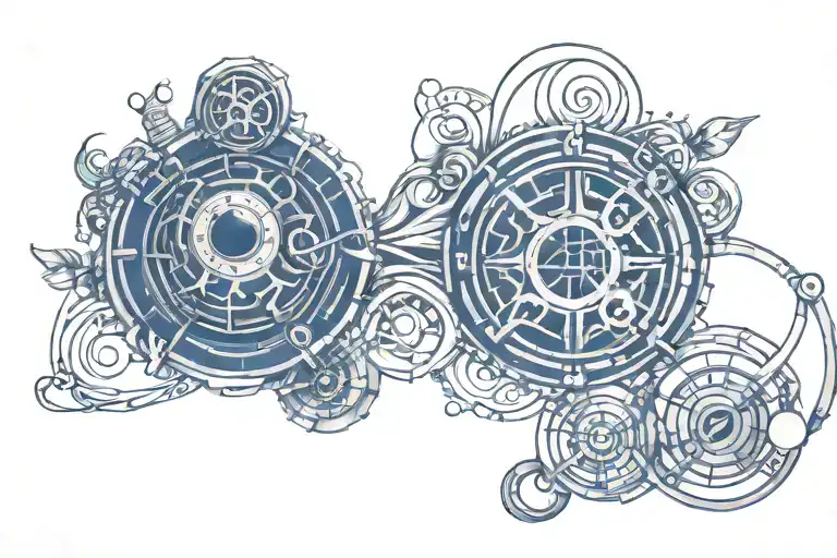 Doctor Who Gallifreyan Symbol Writing In An Art Noveau Style